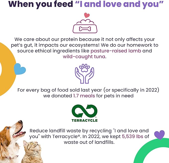I & Love & You Naked Essentials Grain Free Dry Dog Food with Chicken + Duck, No Artificial Colors, Flavors or Preservatives, Gluten Free, 4 Pound (Pack of 4)