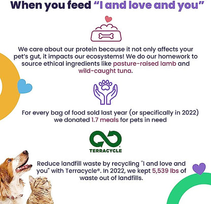 "I and love and you" Naked Essentials Lamb & Bison, Grain Free Dry Dog Food, 11 LB