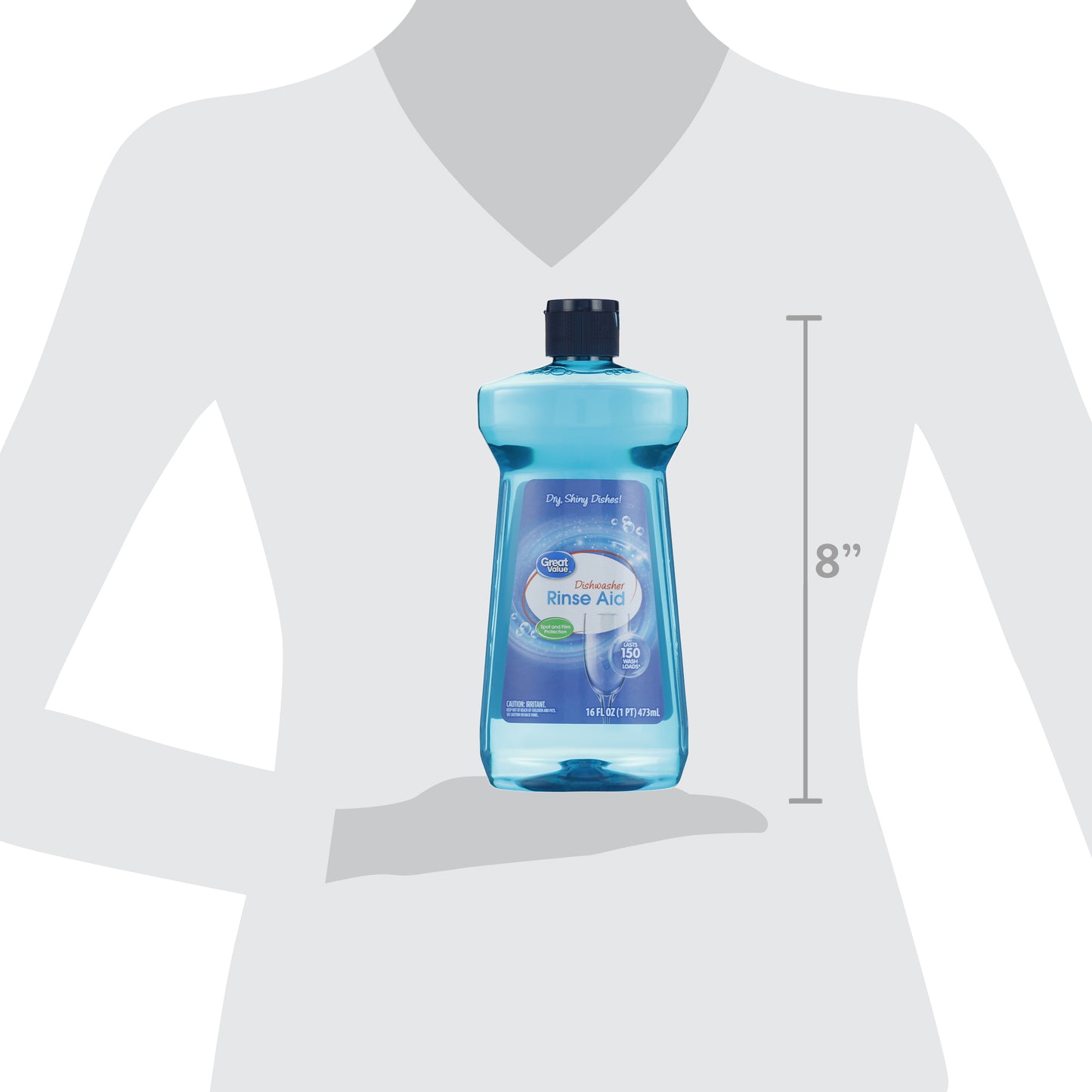 Great Value Liquid Rinse Agent, Unscented Scent, 16 Fluid Ounce, 1 Count