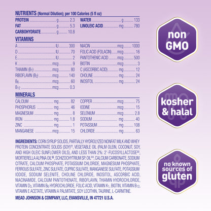 Enfamil NeuroPro Gentlease Baby Formula, Infant Formula Nutrition, Brain Support that has DHA, HuMO6 Immune Blend, Designed to Reduce Fussiness, Crying, Gas & Spit-up in 24 Hrs, Powder Can, 27.4 Oz
