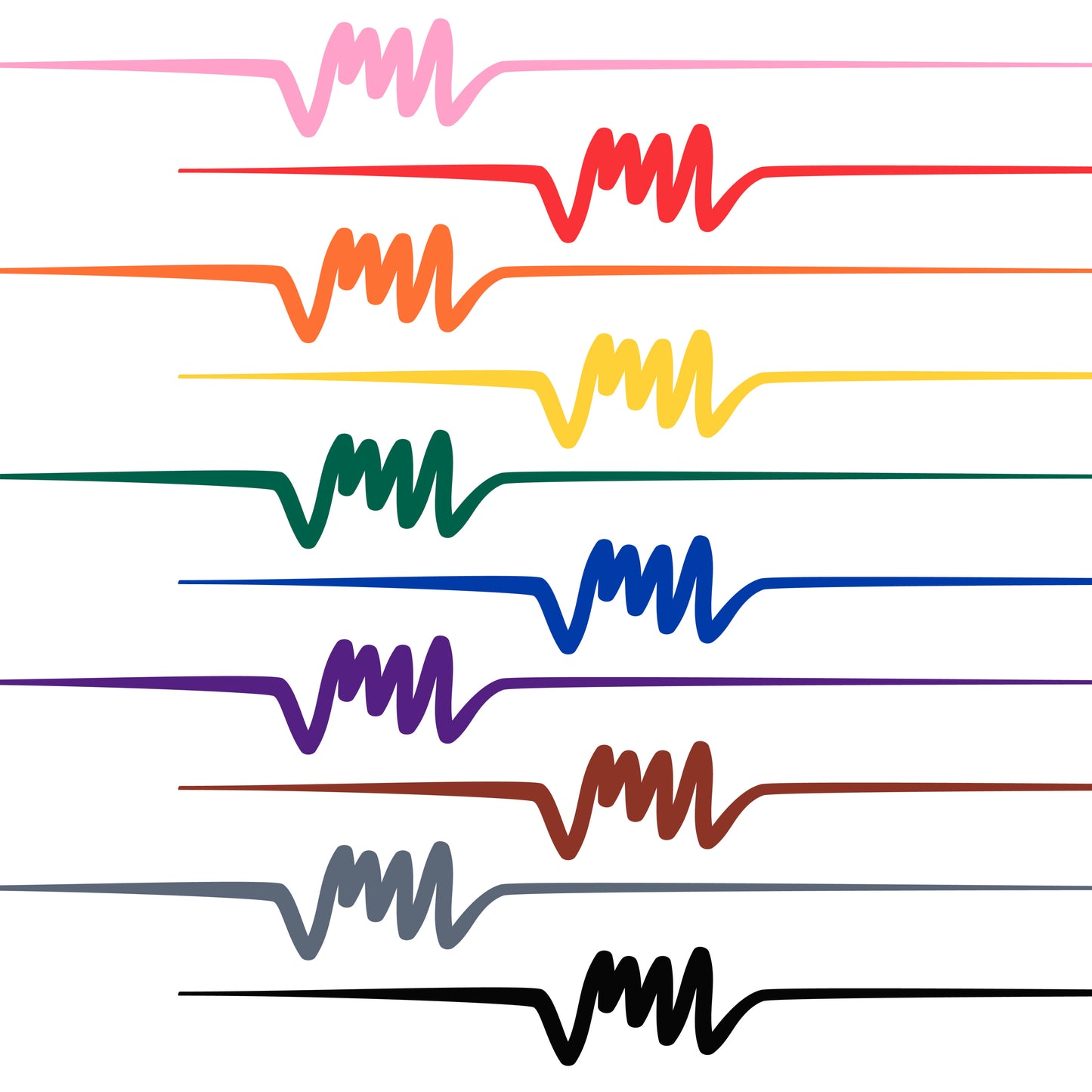 Tulip Fabric Markers Brush Tip 10 Pack Rainbow