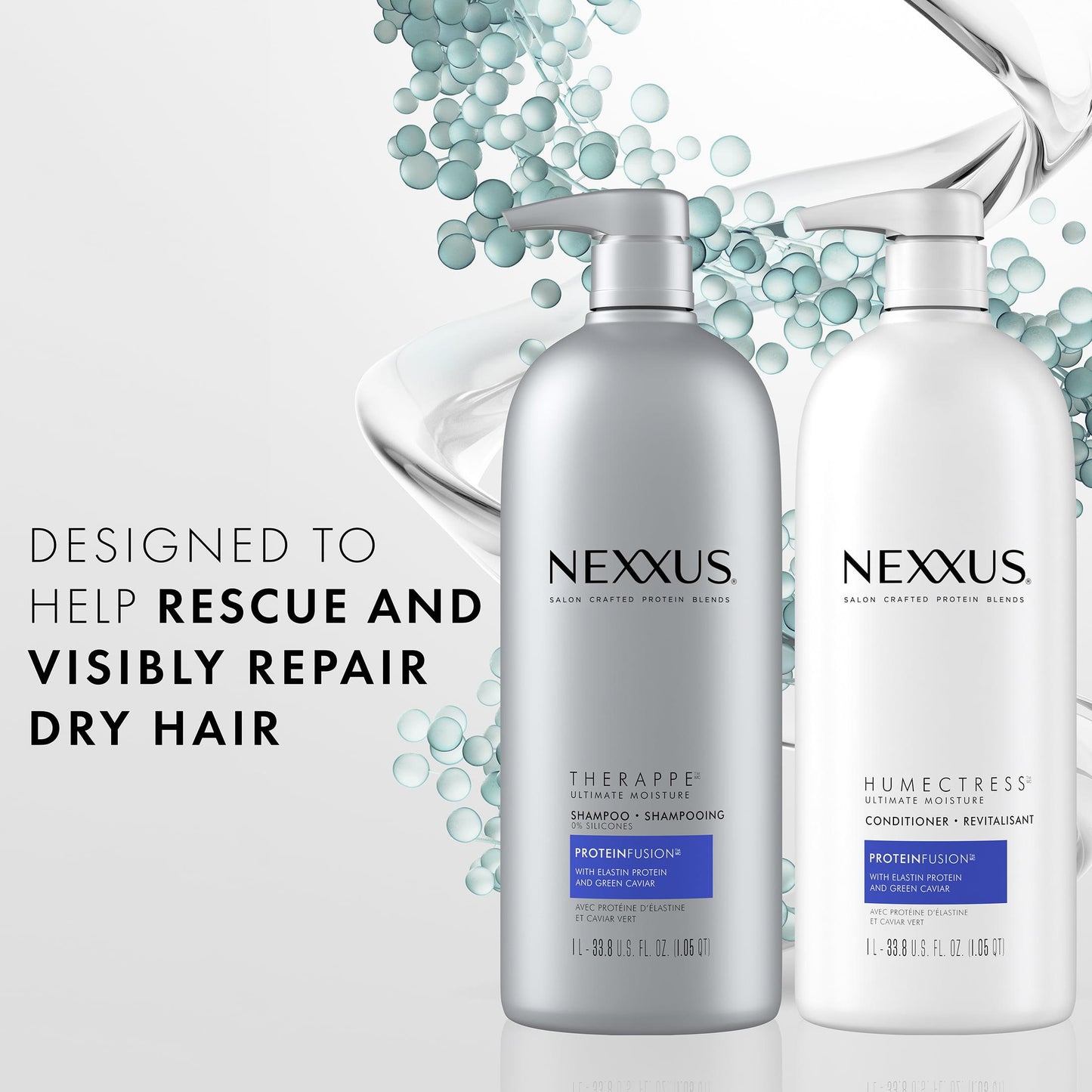 Nexxus Humectress Ultimate Moisture Daily Deep Conditioner with Elastin Protein, 33.8 fl oz