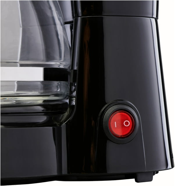 Mainstays Black 5-Cup Drip Coffee Maker, New