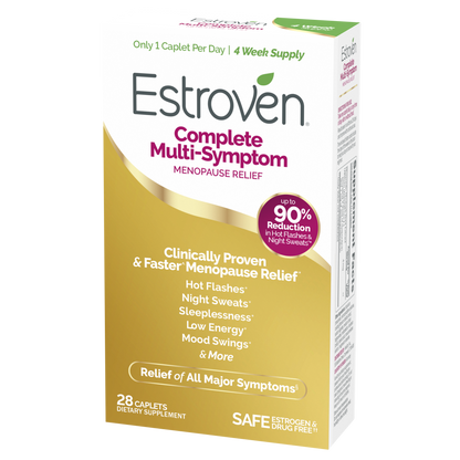 Estroven Complete Multi-Symptom Menopause Relief Caplets, 28 Count