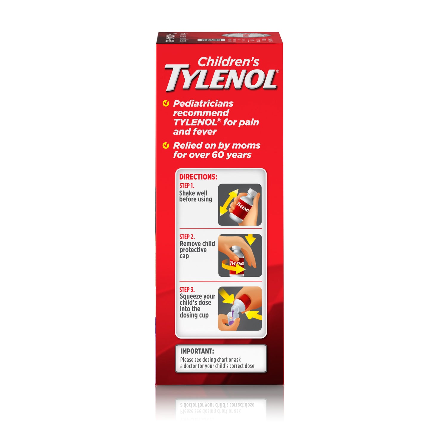 Children's Tylenol Pain + Fever Relief Cold Medicine, Grape, 4 fl. oz