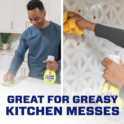 Mr. Clean, Clean Freak Multi-Surface Spray, Pk 1 Starter Kit, 1 Refill, Lemon Zest, 32 fl oz
