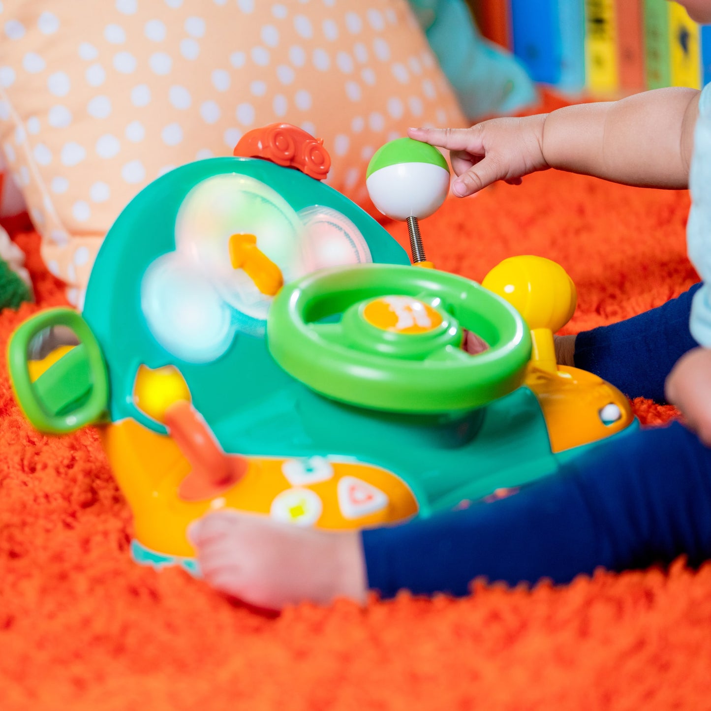 Bright Starts Lights & Colors Driver Electronic Learning Toy with Melodies, Ages 6 Months +