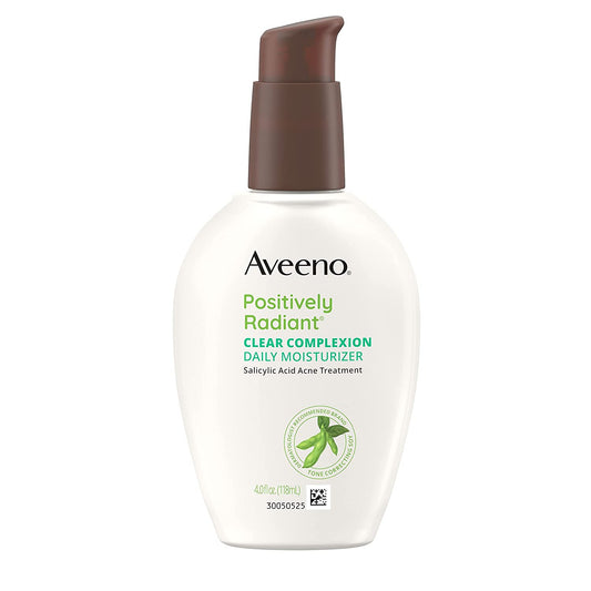 Aveeno Clear Complexion Acne-Fighting Daily Face Moisturizer with Soy, 4 fl oz