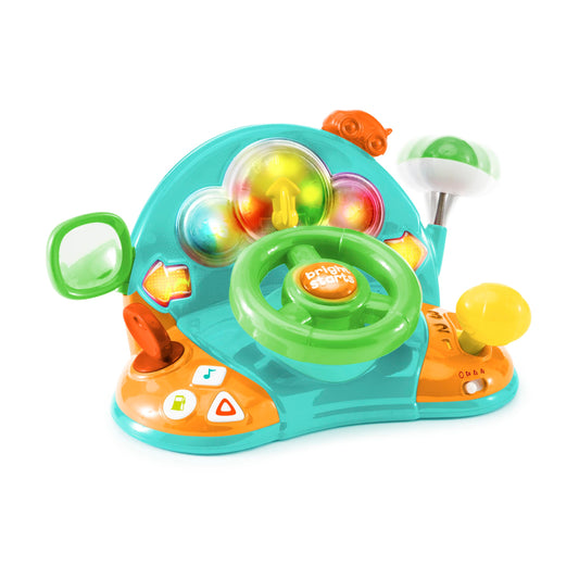 Bright Starts Lights & Colors Driver Electronic Learning Toy with Melodies, Ages 6 Months +