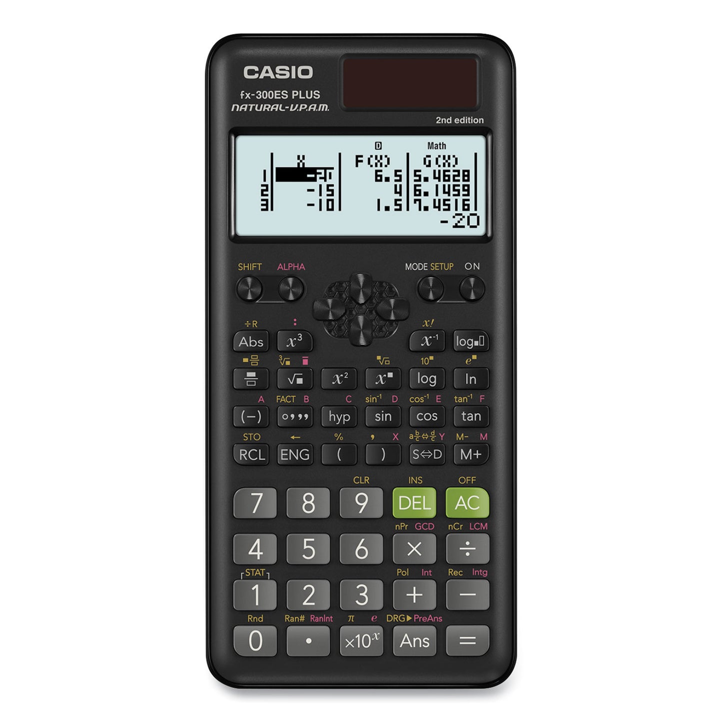 Casio FX-300ESPLUS2 Scientific Calculator, Natural Textbook Display, Black