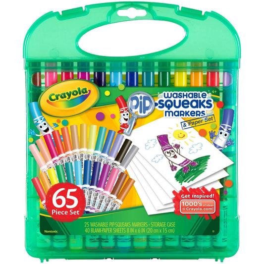 Crayola Pip Squeaks 25 Washable Markers Set, Easter Basket Stuffers, Art Supplies, Gift for Child