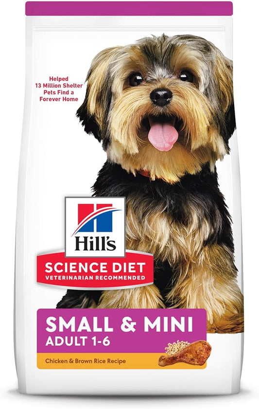 Hill's Science Diet Dry Dog Food, Adult, Small & Mini Breed, Chicken Meal & Rice, 4.5 lb. Bag