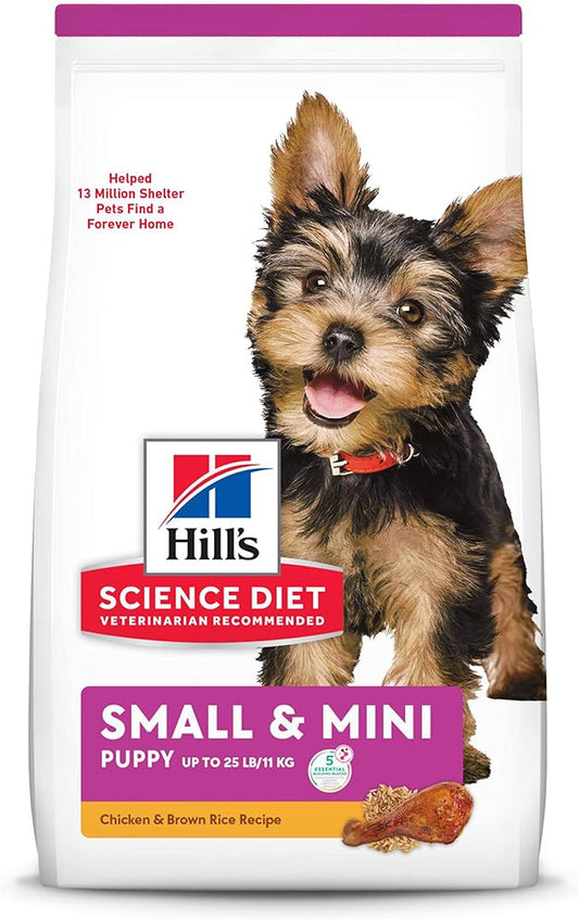 Hill's Science Diet Puppy Small Paws Chicken Meal, Barley & Brown Rice Recipe Dry Dog Food, 12.5 lb. Bag