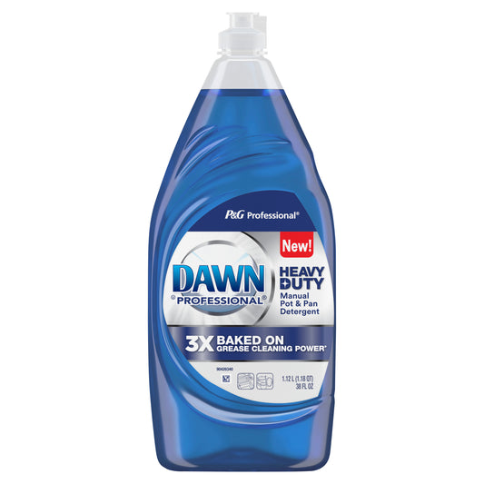 Dawn Professional Heavy Duty Manual Pot and Pan Dish Soap Detergent Original, 38 Fluid Ounces