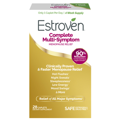 Estroven Complete Multi-Symptom Menopause Relief Caplets, 28 Count