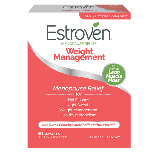 Estroven Menopause Relief Weight Management Capsules, 30 Count