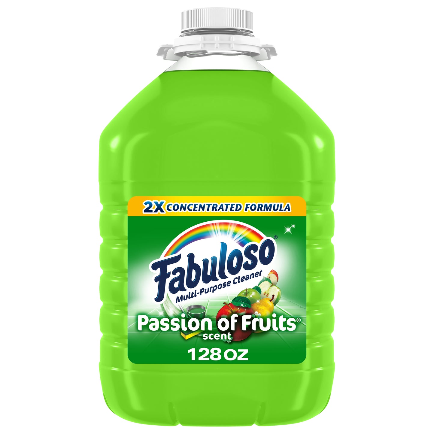 Fabuloso Multi-Purpose Cleaner, 2X Concentrated Formula, Passions of Fruit Scent, 128 oz