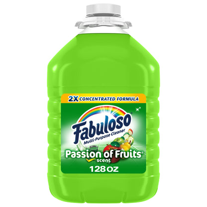 Fabuloso Multi-Purpose Cleaner, 2X Concentrated Formula, Passions of Fruit Scent, 128 oz