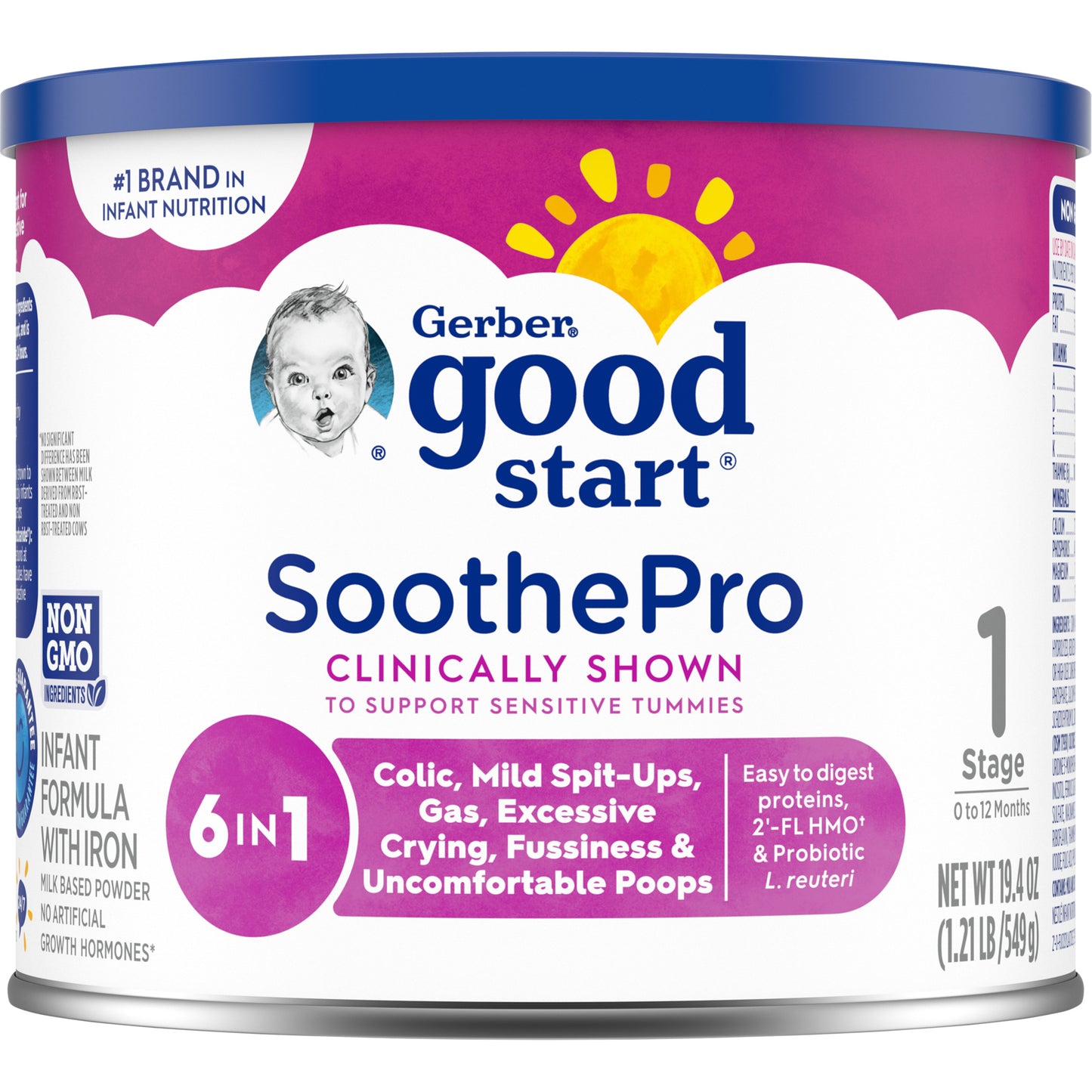 Gerber Good Start, Baby Formula Powder, SoothePro, Stage 1, 19.4 Ounce