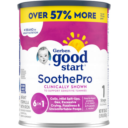 Gerber Good Start, Baby Formula Powder, SoothePro, Stage 1, 30.6 Ounce