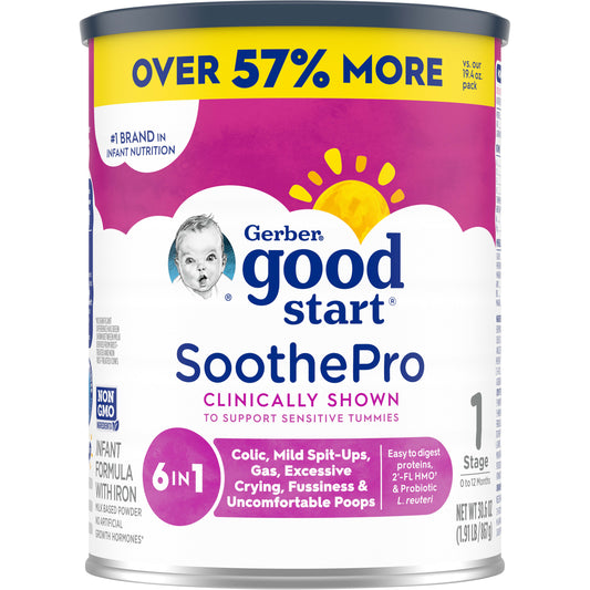 Gerber Good Start, Baby Formula Powder, SoothePro, Stage 1, 30.6 Ounce