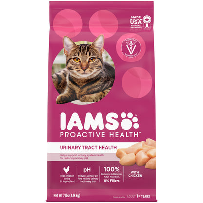 Iams Proactive Health Adult Urinary Tract Health Dry Cat Food With Chicken, 7 Lb. Bag