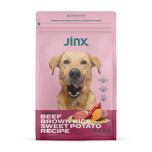Jinx Beef, Brown Rice & Sweet Potato Dry Dog Food, 4 lb. Bag