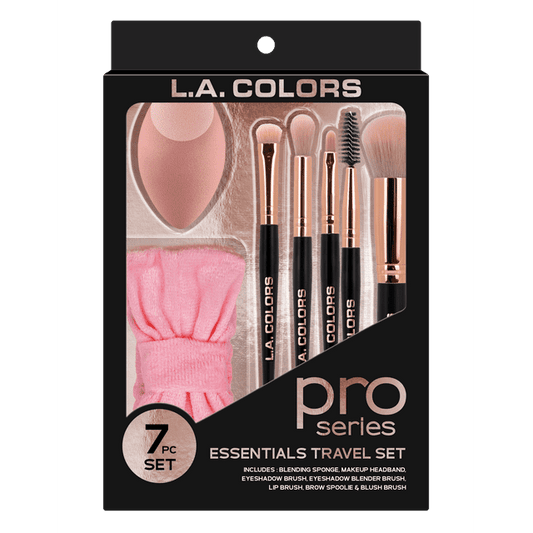 L.A. COLORS Travel Set Essentials, 7 piece