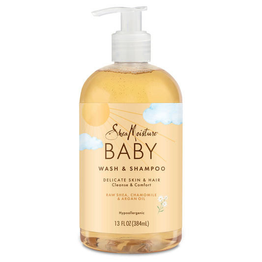 SheaMoisture Baby Wash & Shampoo Raw Shea, Chamomile & Argan Oil, 13 oz