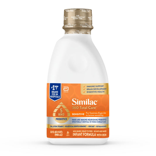 Similac 360 Total Care Sensitive Ready-to-Feed Infant Formula, 32-fl-oz Bottle