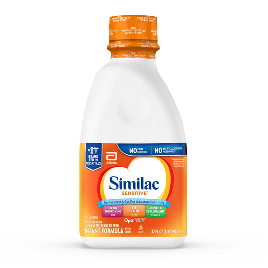 Similac Sensitive Infant Formula, Ready-to-Feed, 32-fl-oz Bottle