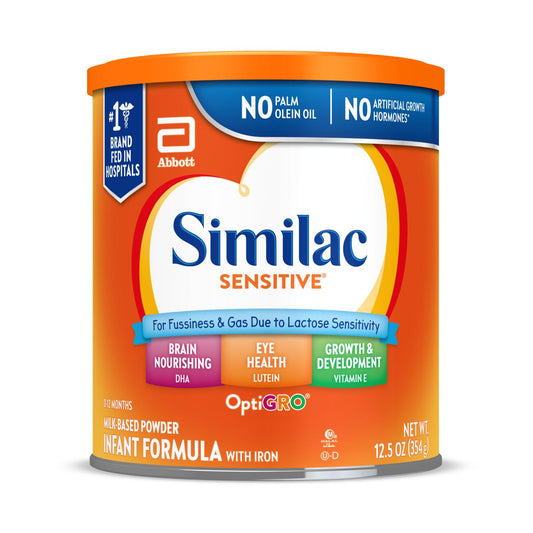 Similac Sensitive Powder Baby Formula, 12.5-oz Can