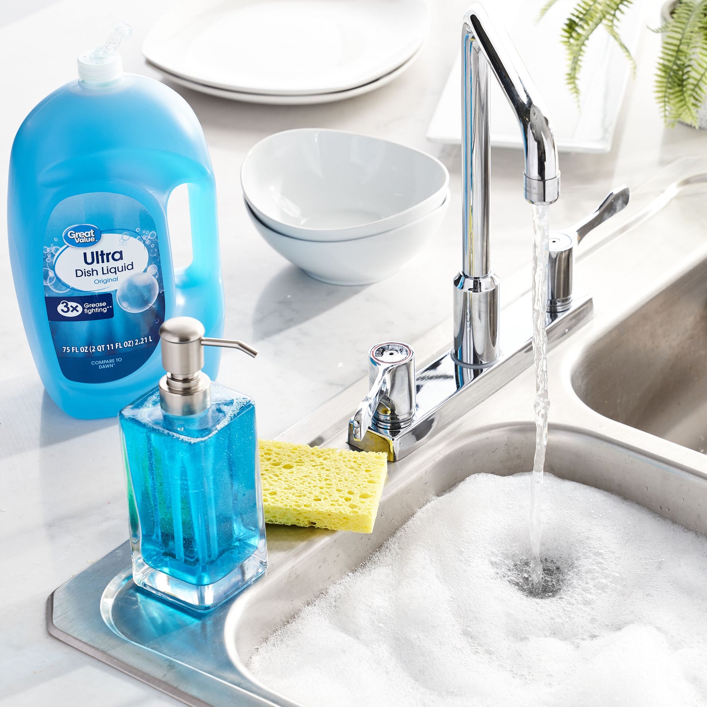 Great Value Ultra Original Dish Liquid, 75 fl oz