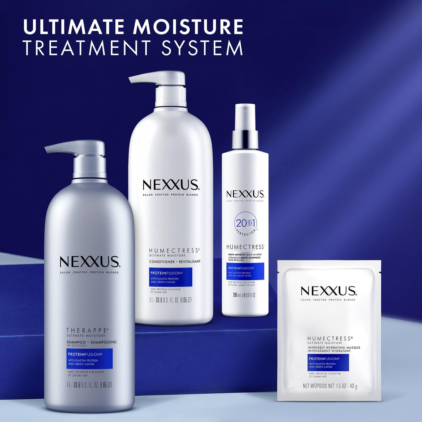 Nexxus Humectress Ultimate Moisture Daily Deep Conditioner with Elastin Protein, 33.8 fl oz