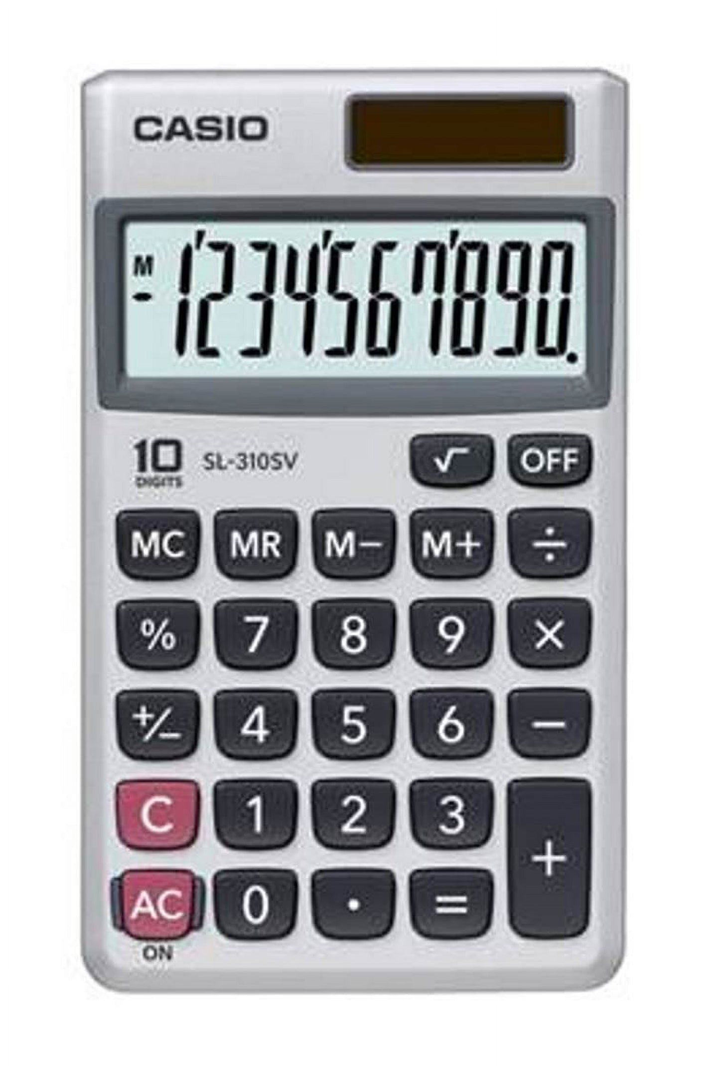 Casio SL-310SV Ultra Thin 10-Digit Wallet Size Calculator