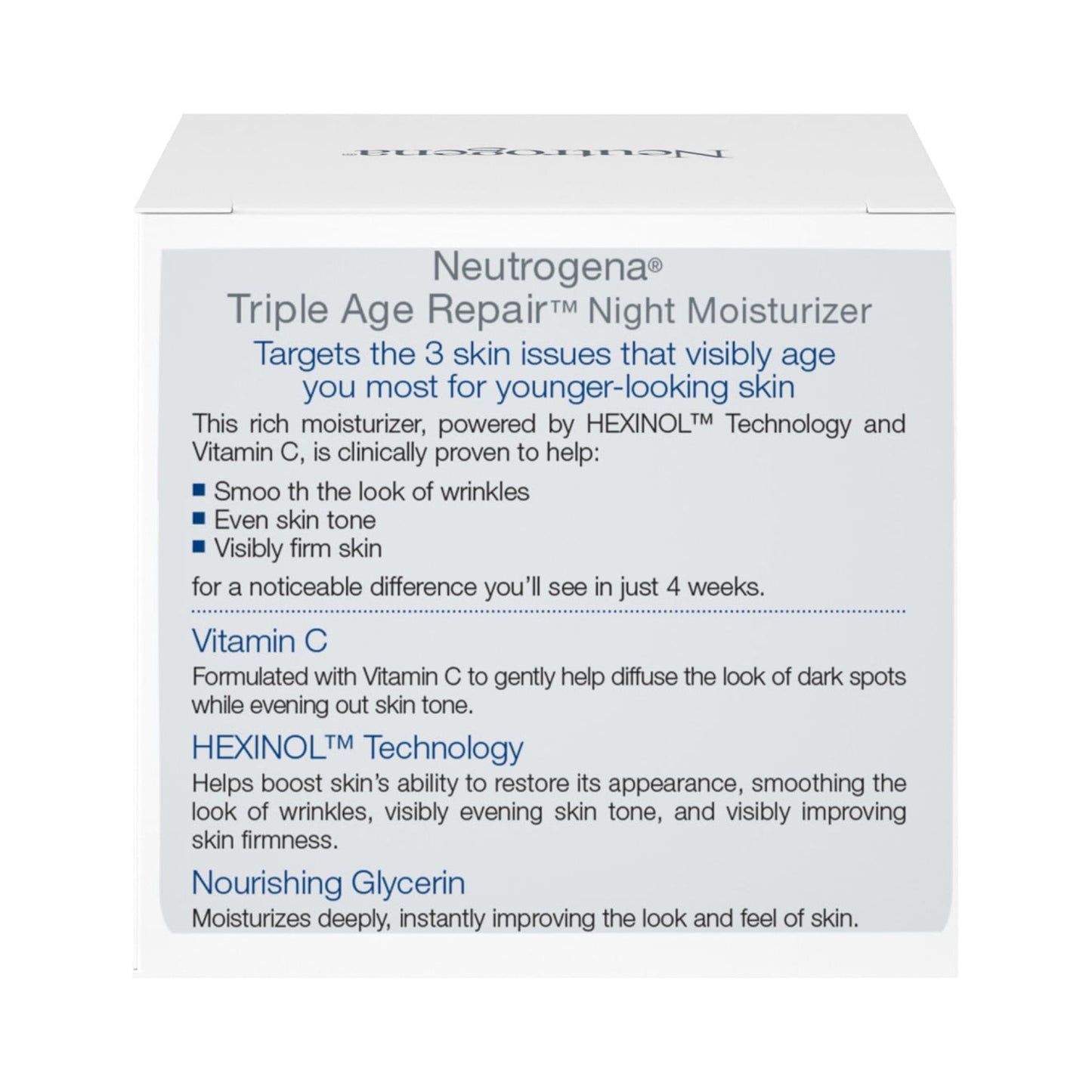 Neutrogena Triple Age Repair Anti-Aging Night Face Moisturizer, 1.7 oz