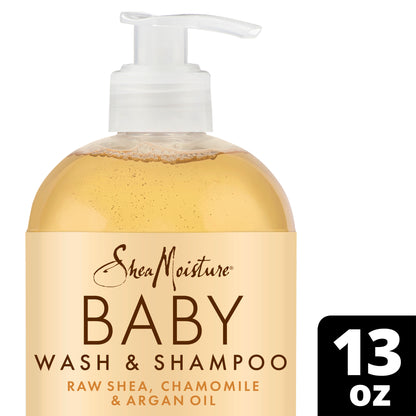SheaMoisture Baby Wash & Shampoo Raw Shea, Chamomile & Argan Oil, 13 oz