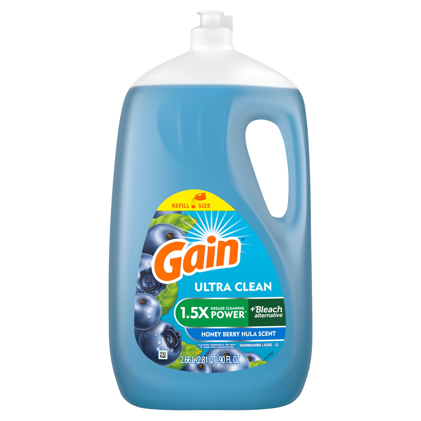 Gain Ultra Dish Washing Liquid Dish Soap, Honey Berry Hula Scent, 90 fl oz.