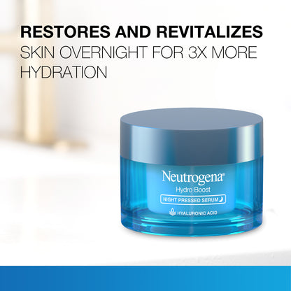 Neutrogena Hydro Boost Hyaluronic Acid Pressed Night Serum, 1.7 oz