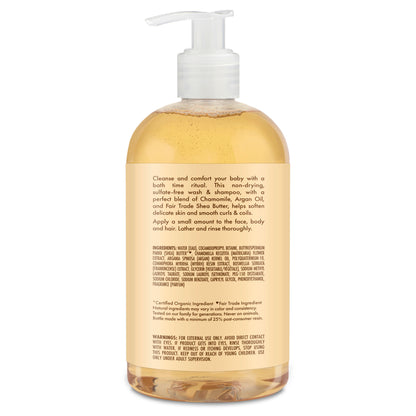 SheaMoisture Baby Wash & Shampoo Raw Shea, Chamomile & Argan Oil, 13 oz