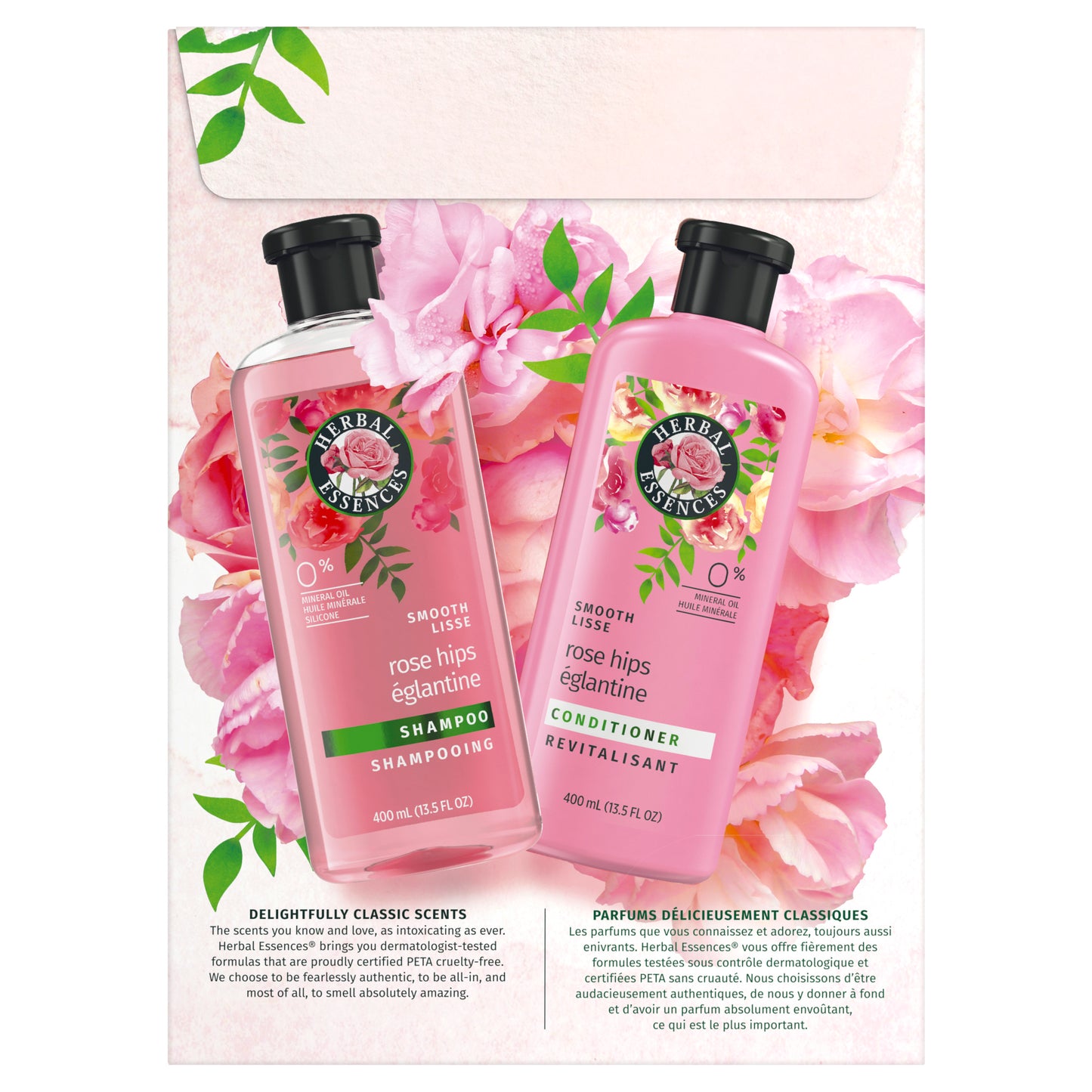 Herbal Essences Shampoo and Conditioner Set, All Hair Types, Rose Hips, 13.5 fl oz 2 Ct