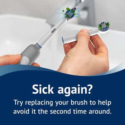 Equate EasyFlex Total Power Replacement Brush Heads, Fits most Oral-B toothbrushes, Antibacterial Bristles, 8 Ct