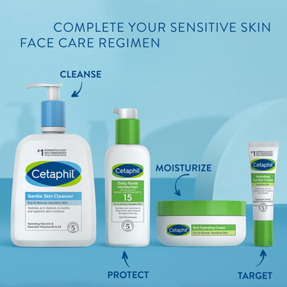 Cetaphil Rich Hydrating Cream for Face with Hyaluronic Acid, Dry to Normal Skin, 1.7oz