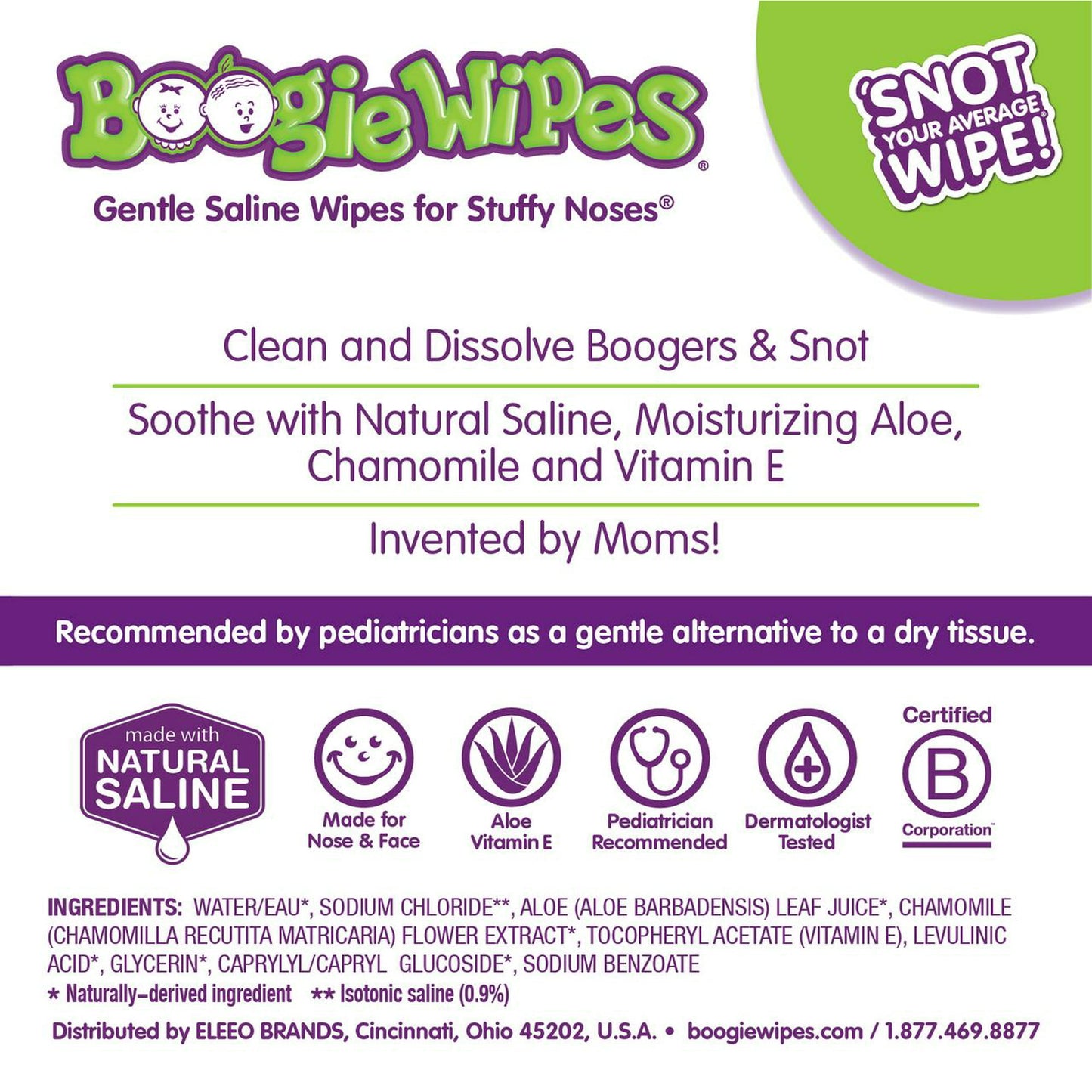 Boogie Wipes 90ct Unscent