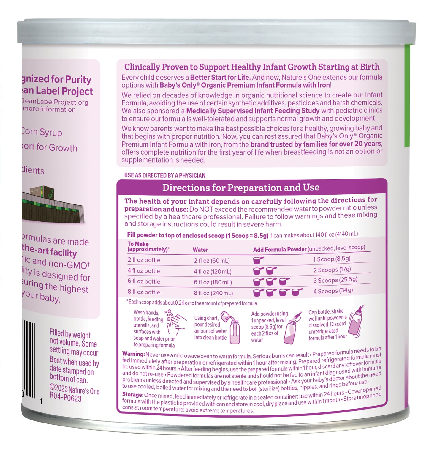 Baby's Only Organic - Infant Formula Organic 2 Premium Dairy - Case Of 6-21 Ounces
