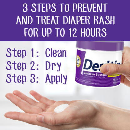 Desitin Maximum Strength Baby Diaper Rash Cream with Zinc Oxide, 16 oz