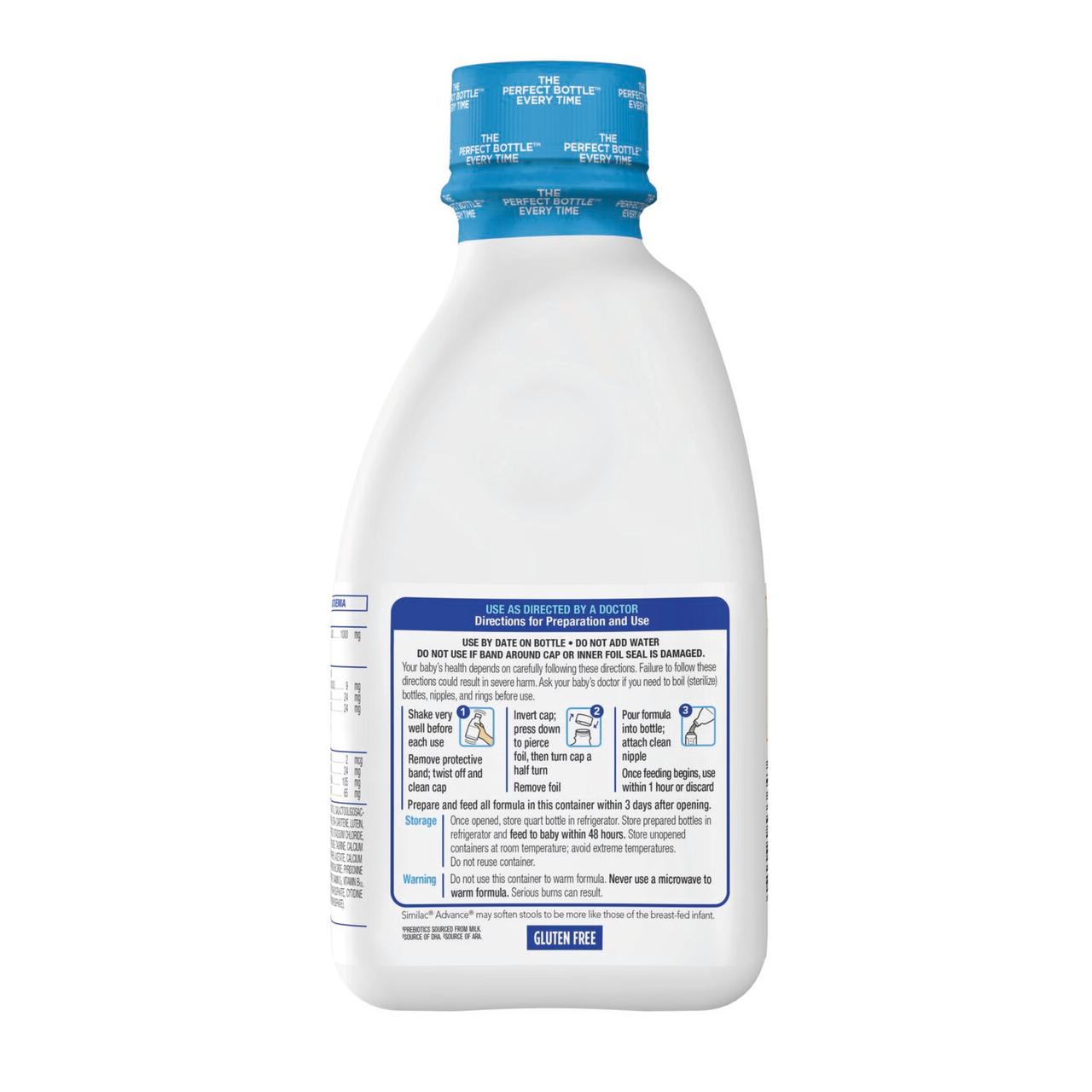 Similac Advance Ready-to-Feed Baby Formula with Iron, DHA, Lutein, 32-fl-oz Bottle