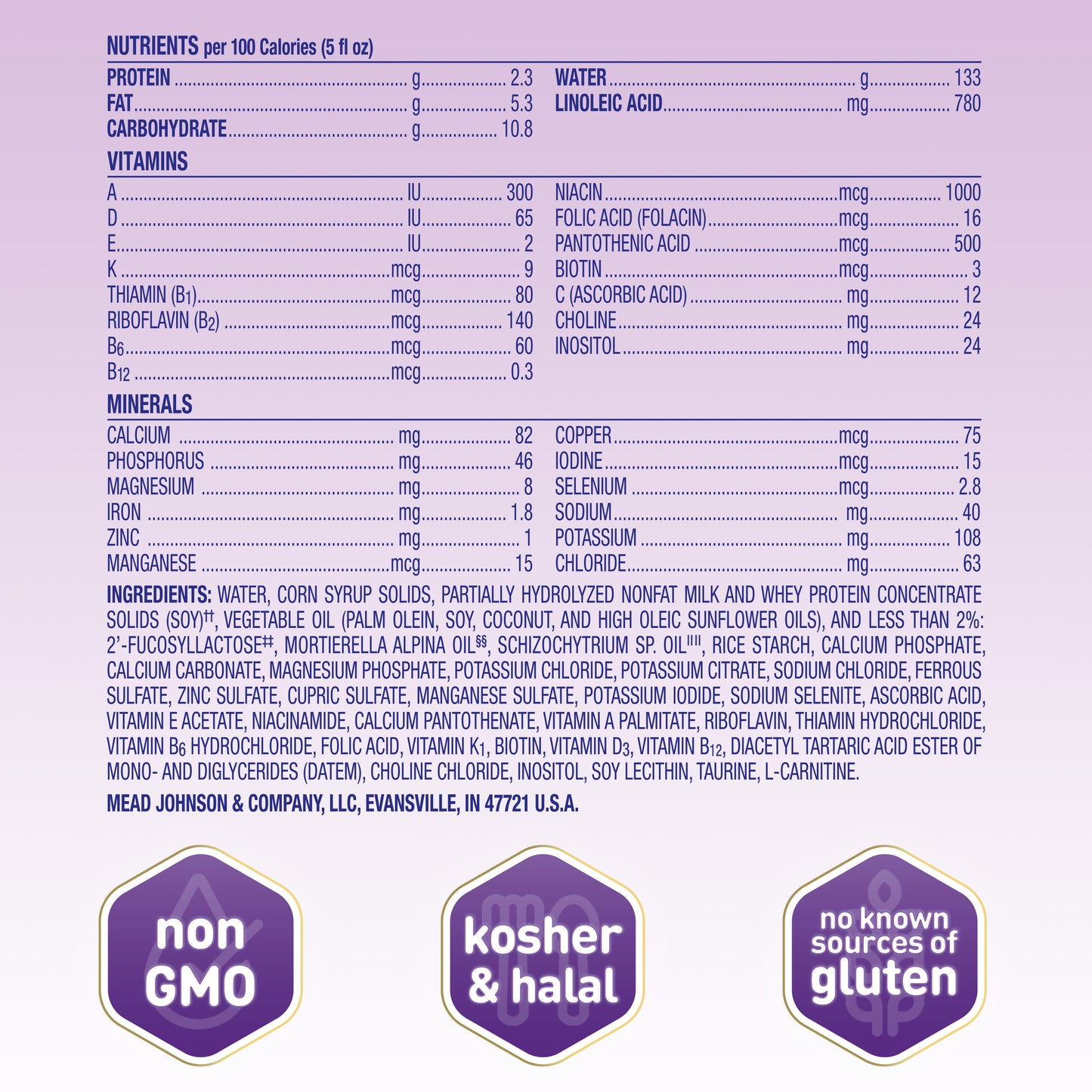 Enfamil NeuroPro Gentlease Baby Formula, Liquid Bottle, 32 Oz