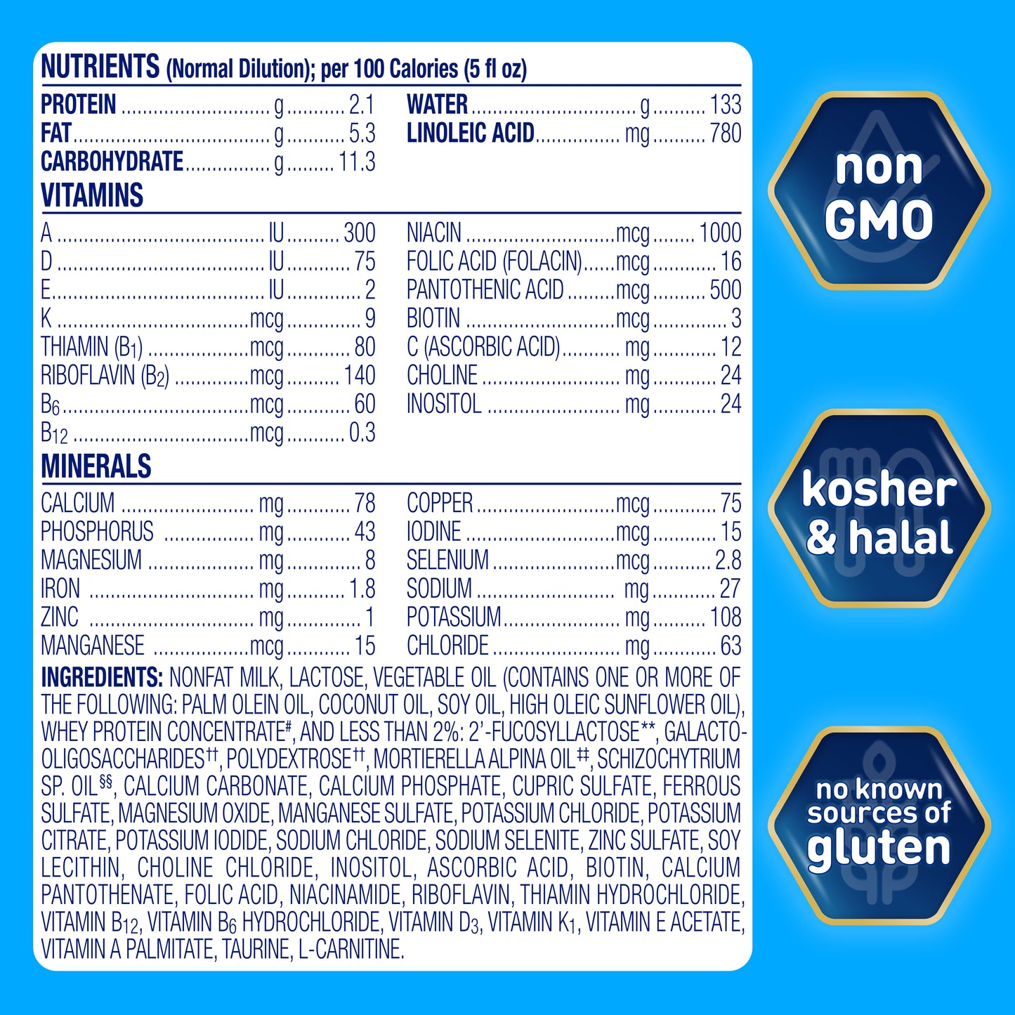Enfamil NeuroPro Baby Formula, Milk-Based Infant Nutrition, MFGM* 5-Year Benefit, Expert-Recommended Brain-Building Omega-3 DHA, Exclusive HuMO6 Immune Blend, Non-GMO, 20.7 oz