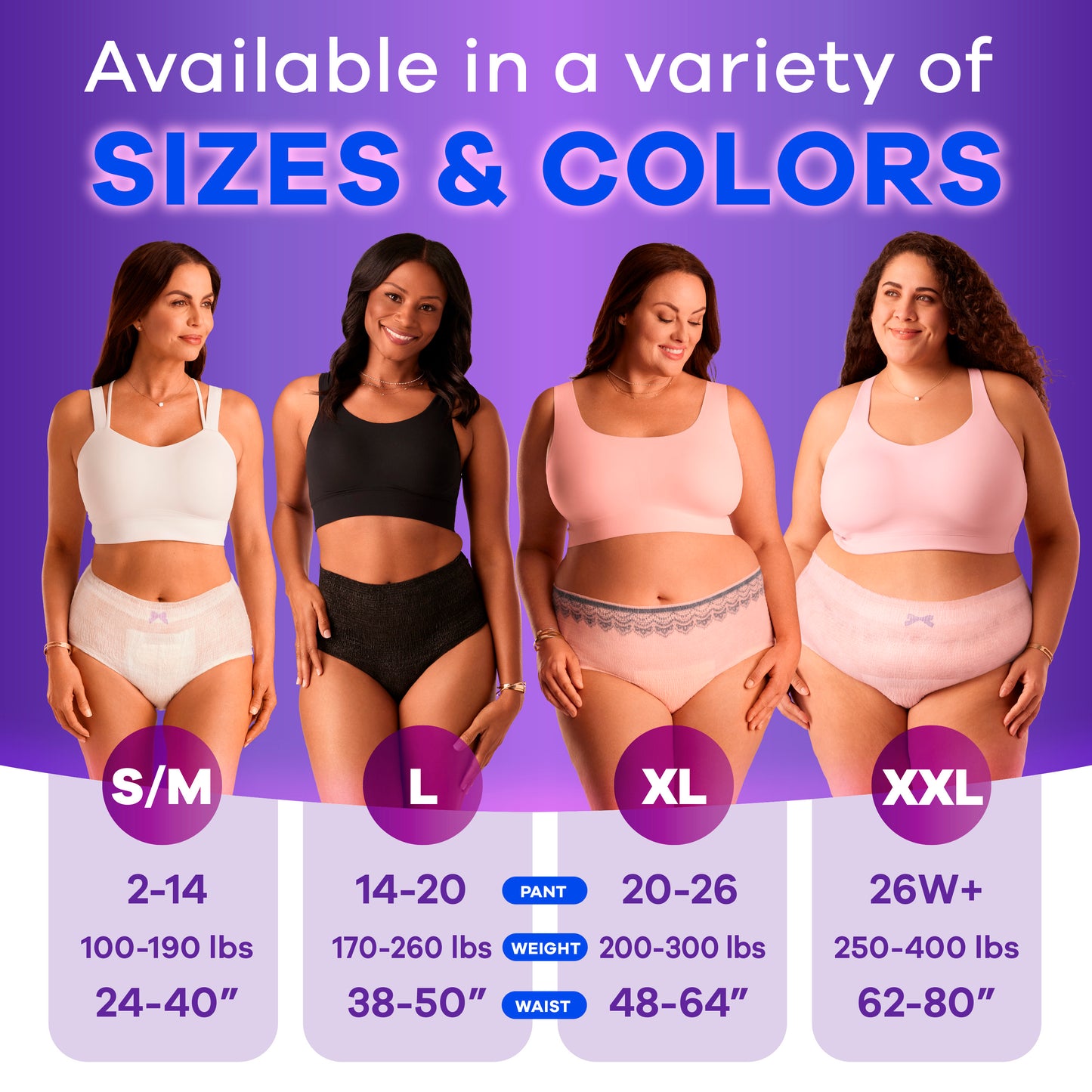 Always Discreet Adult Incontinence Underwear for Women, L,